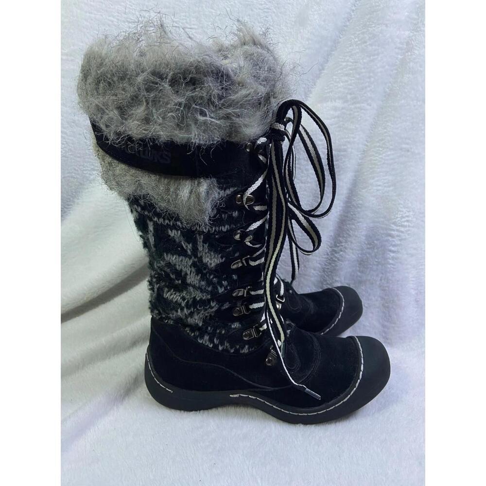 Muk Luks Women's Gwen tall lace-up snow boots Wool 200 Grams Thinsulate Size 7